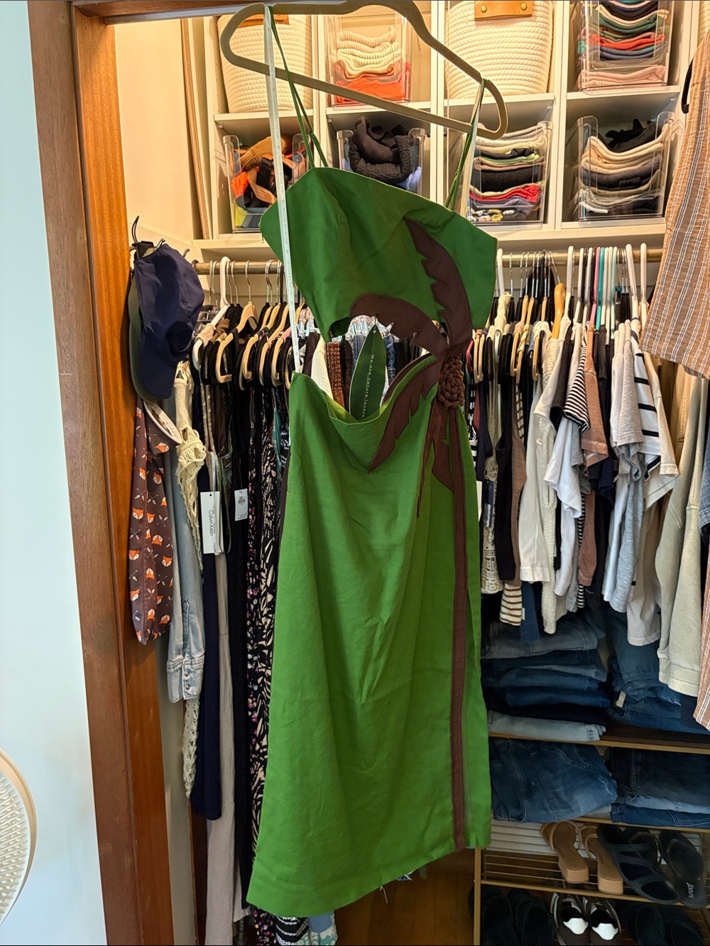 Farm Rio Palm Tree Midi Dress NWT Anthro $348 - Picture 10 of 15
